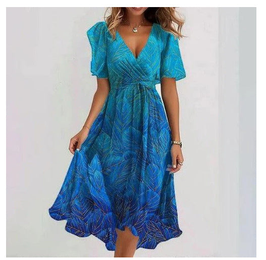 WW | Damenkleid Mit V-ausschnitt