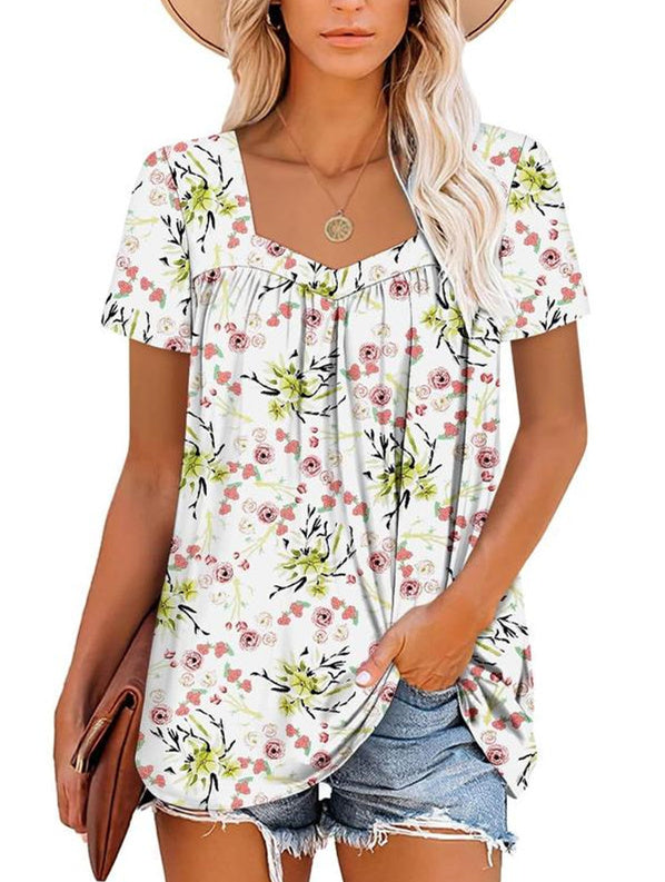 SOREYA™ | Airy Top with Garden Print