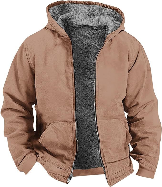 WW | Fleece-Lined Waterproof and Windproof Jacket for Men