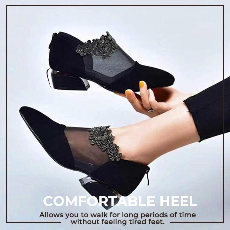 Luna | Pumps With Chunky Rhinestone Heel