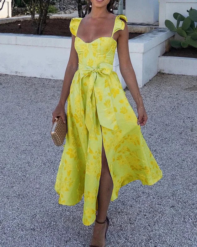 WW | Elegantes Kleid aus Baumwollleinen