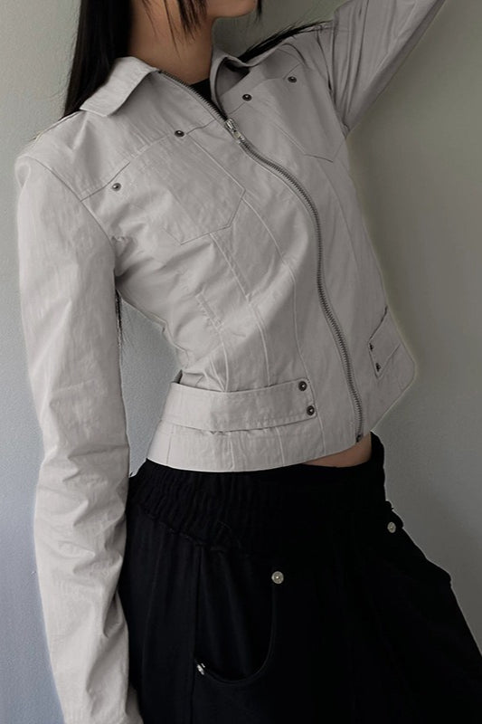 WW | Up Solid Color Utility Jacket