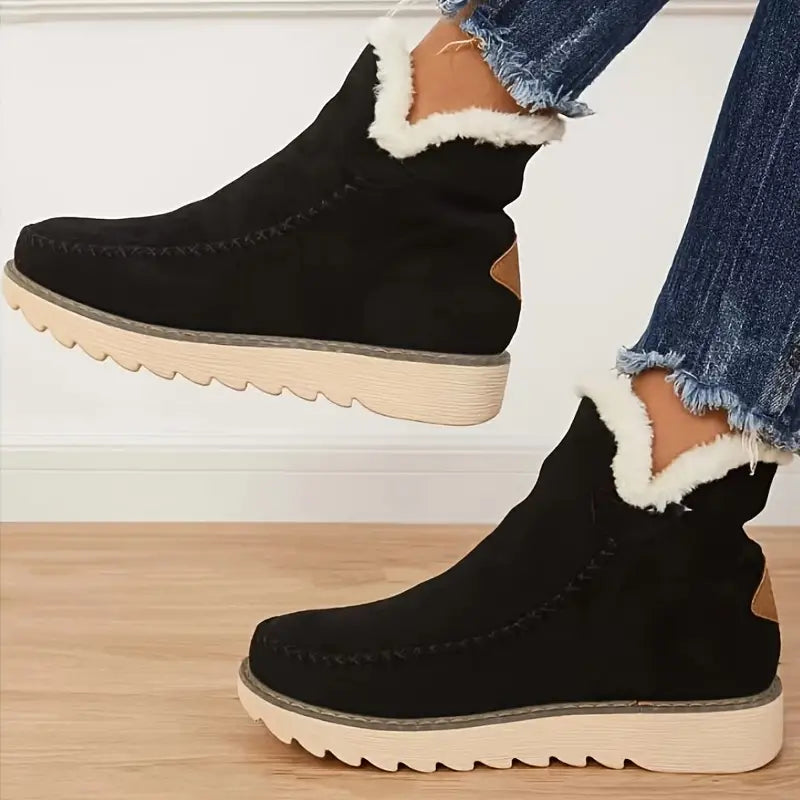 WW | Damenstiefel Aus Plüschigem Lammfell