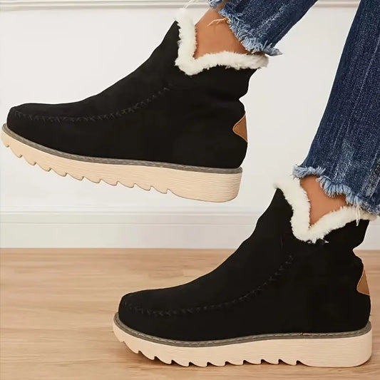 WW | Damenstiefel Aus Plüschigem Lammfell