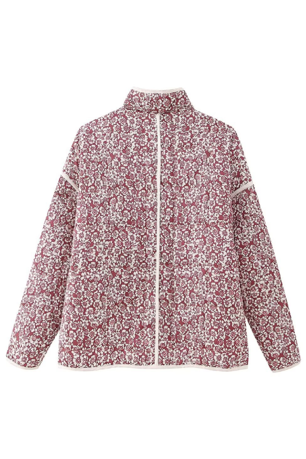 WW | Print Dünne Tasche Cardigan Jacke