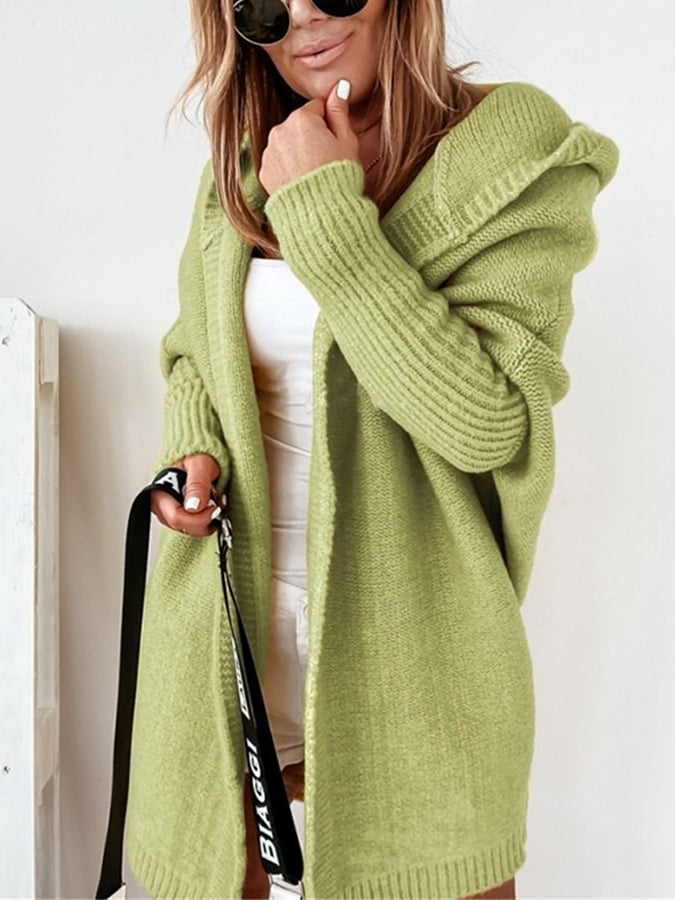 WW | Mid-length hooded jacket with regular seams