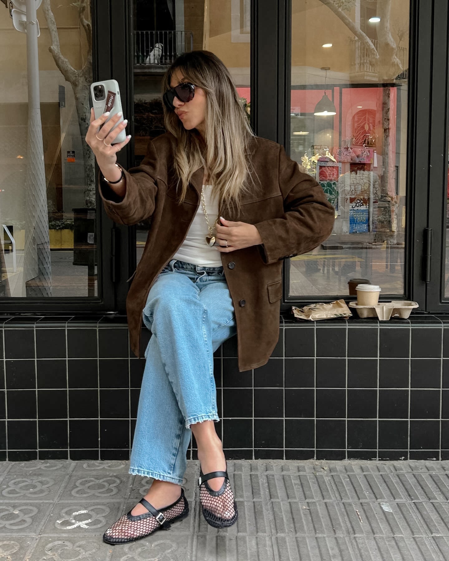 WW | Brown Suede-Look Jacket Elegance and Comfort for Cooler Days
