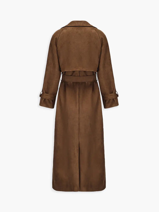 WW | Faux Suede Gürtel Trench