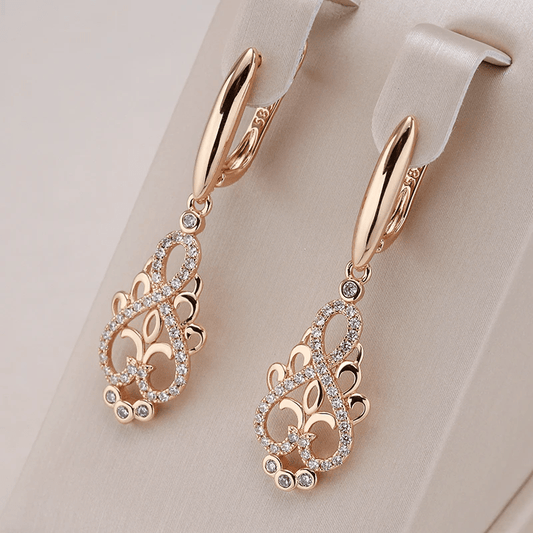 WW | Elf Earrings with Zirconia in Gold