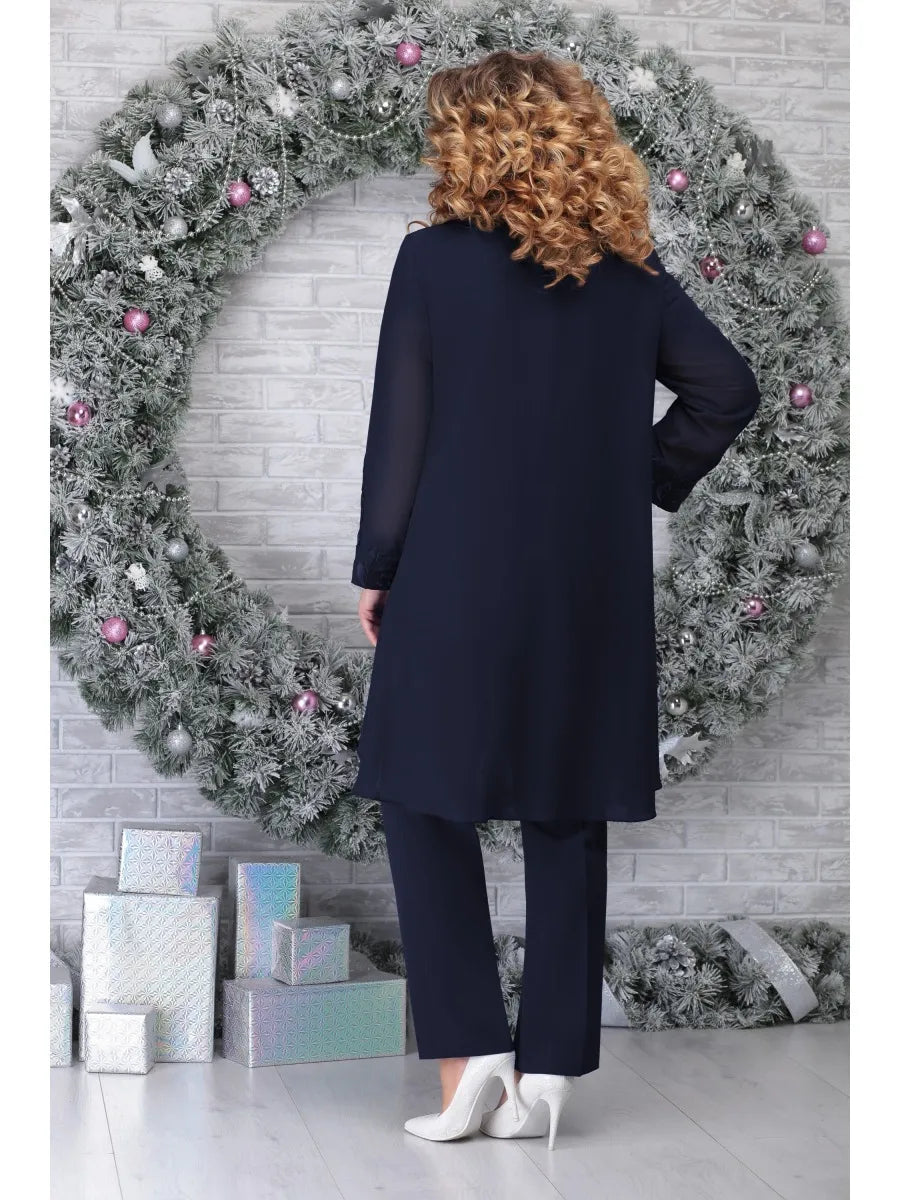 WW | 3-Piece Women's Plus Size Suit Set Stylish Comfort For Special Occasions