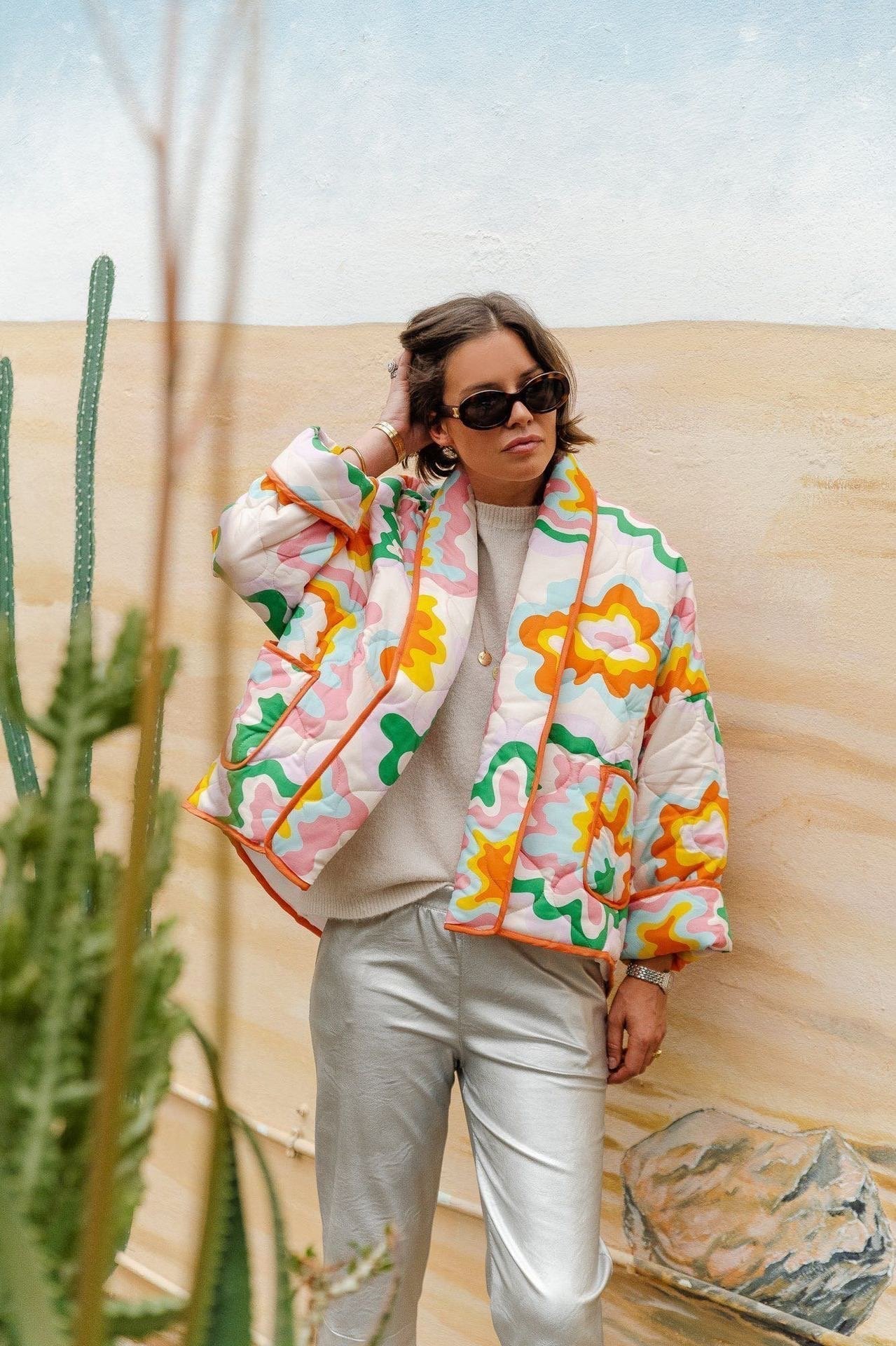 WW | Printed Quilted Jacket