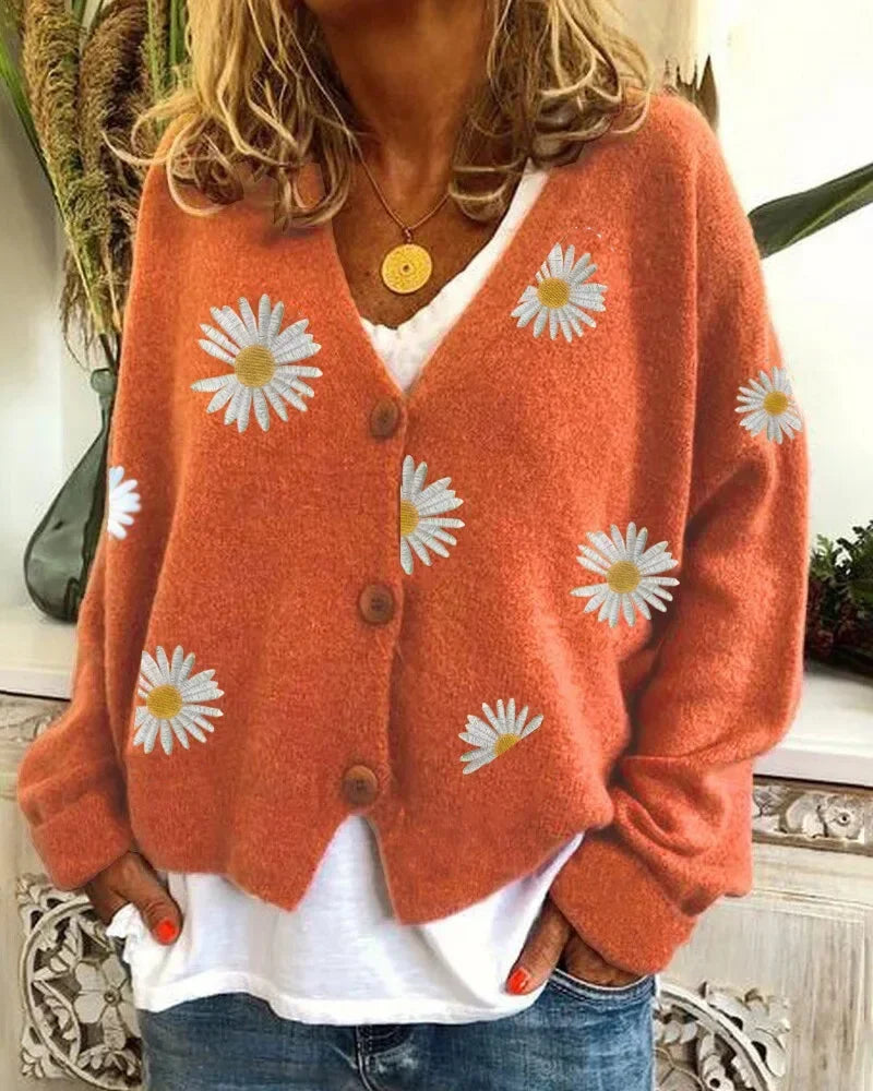 WW | Casual Floral Crochet Cardigan