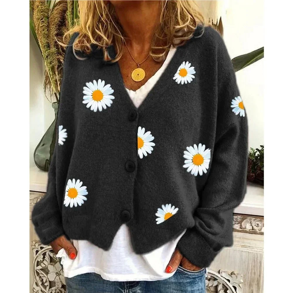 WW | Casual Floral Crochet Cardigan