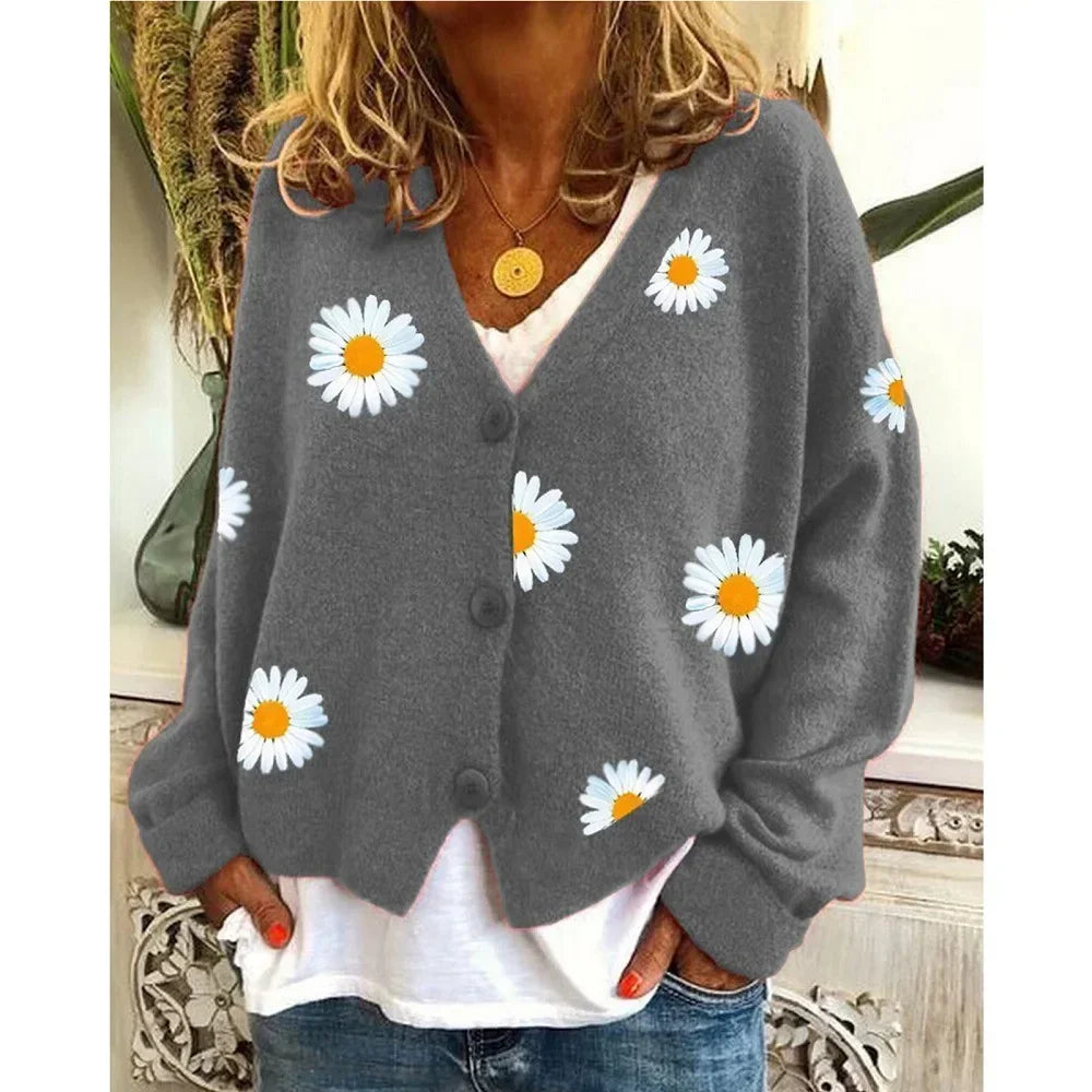 WW | Casual Floral Crochet Cardigan