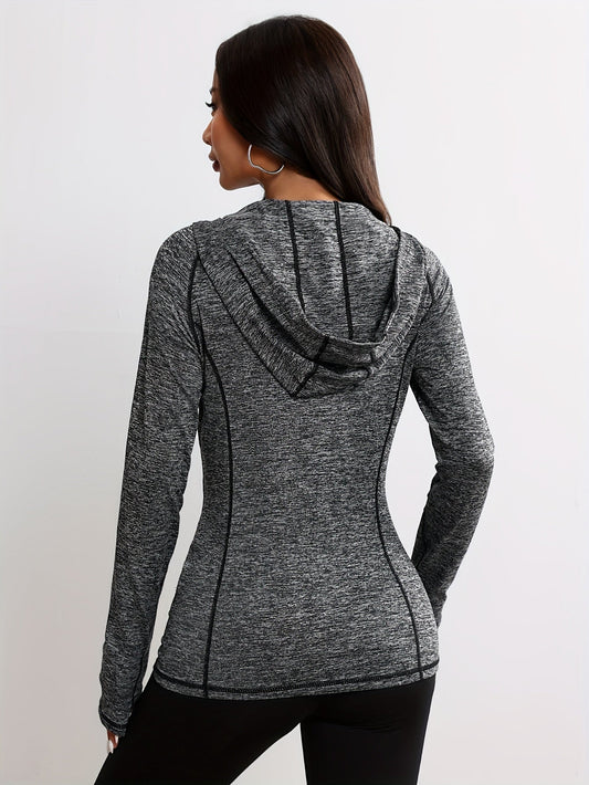 WW | Sportjacke mit Kapuze und Streifendetail