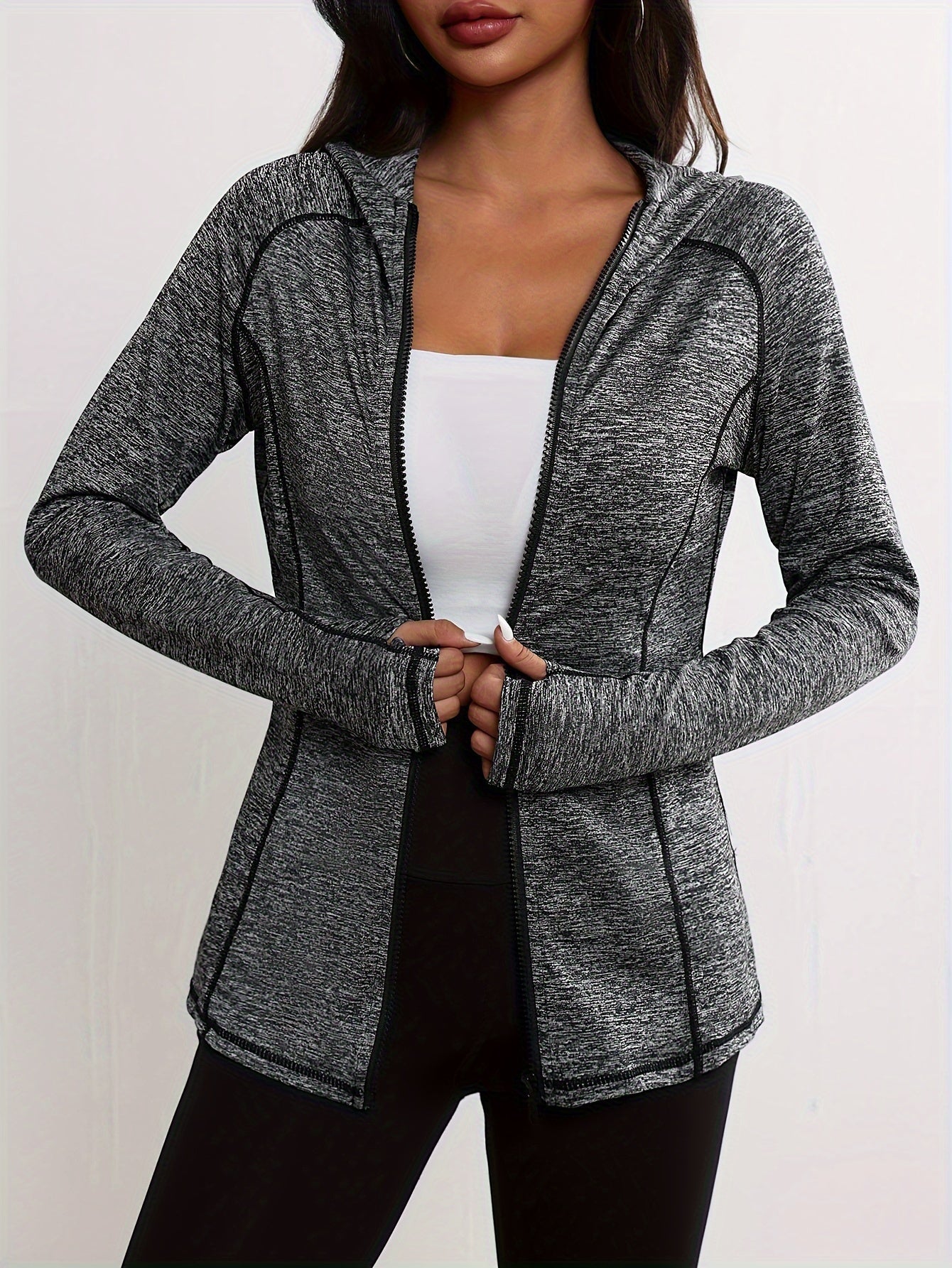 WW | Hooded Sports Jacket with Stripe Detail