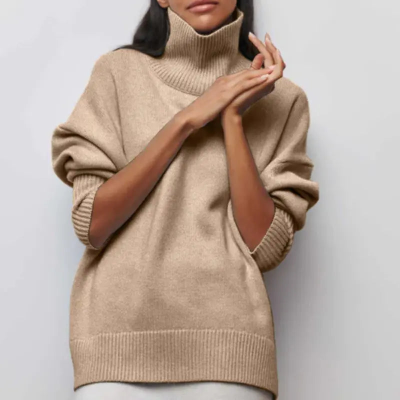 WW | Warm Turtleneck in a Plain Design for Women