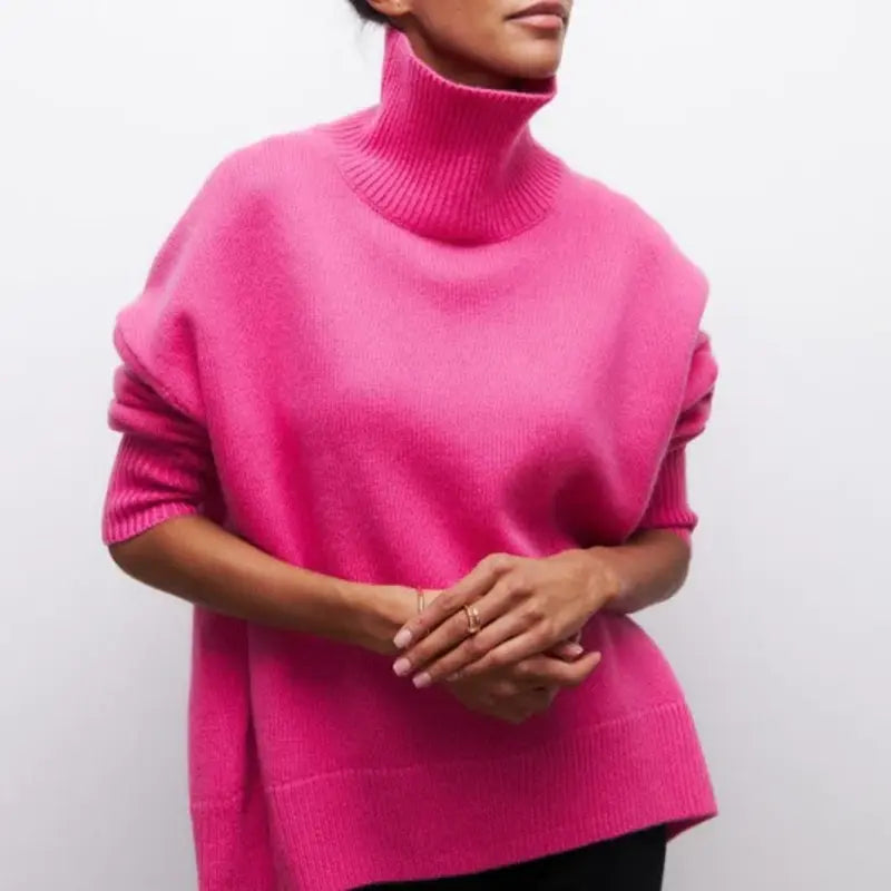 WW | Warm Turtleneck in a Plain Design for Women
