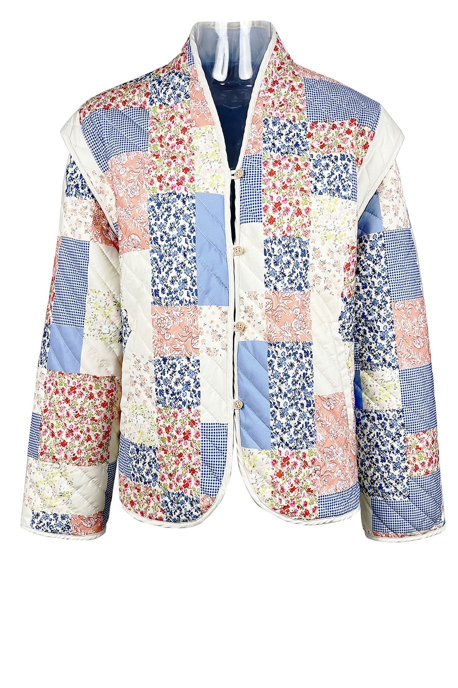 WW | Bedruckte Umwandelbare Steppjacke