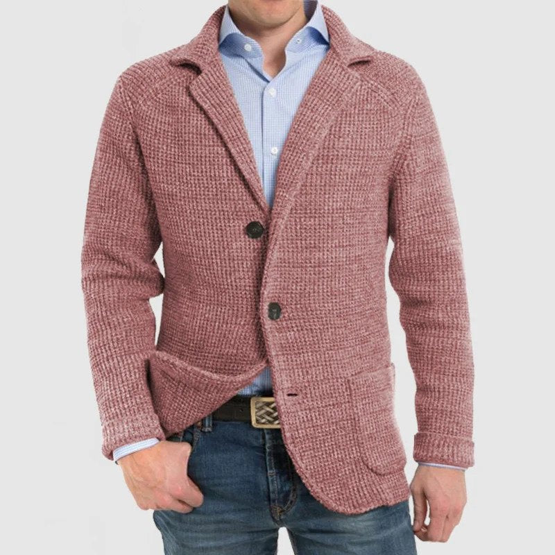 WW | Elegante Herrenjacke mit langen Ärmeln und Pattentaschen