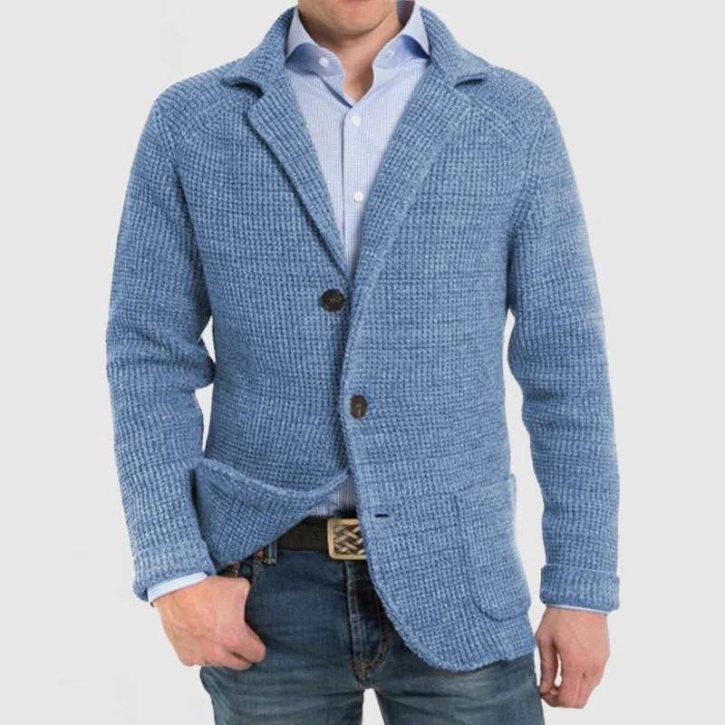 WW | Elegante Herrenjacke mit langen Ärmeln und Pattentaschen