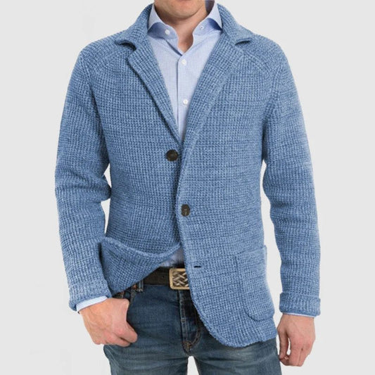 WW | Elegante Herrenjacke mit langen Ärmeln und Pattentaschen