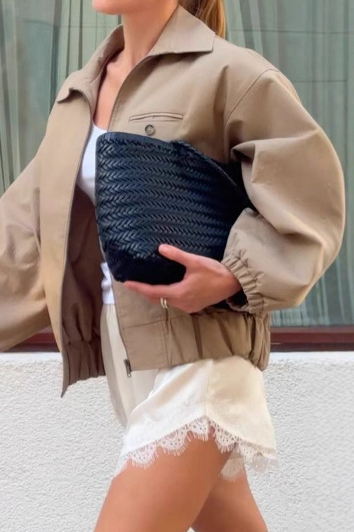 WW | Up Cropped Khaki Jacke