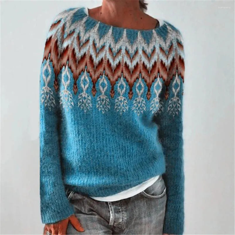 WW | Geometrisch Stilvoller Pullover