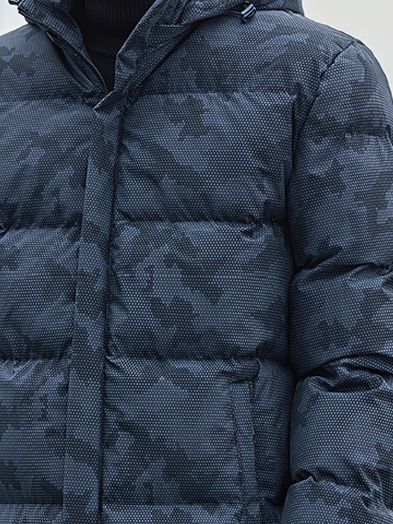 WW | Cotton Zipper Padded Winter Jacket With Detachable Hood For Men - Perfect for Outdoor Activities