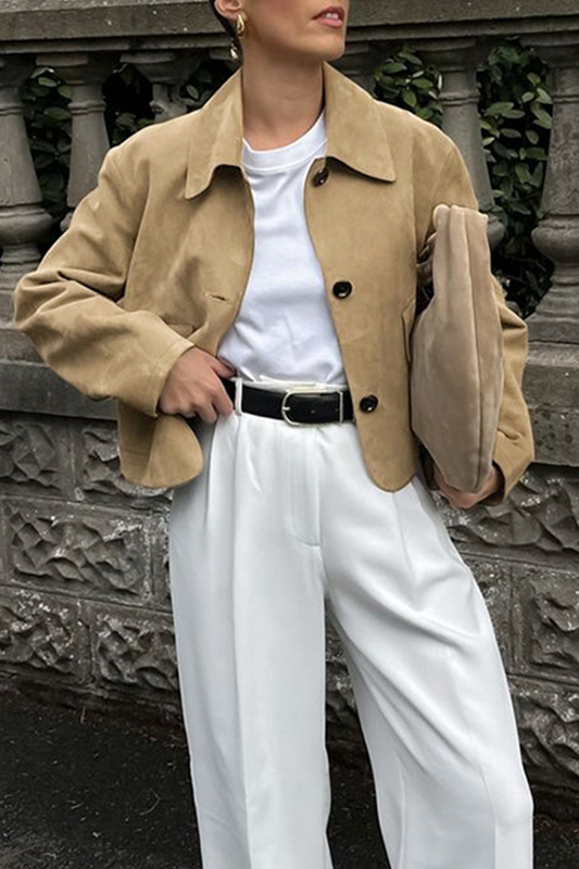 WW | Casual jacket with button-through shirt collar