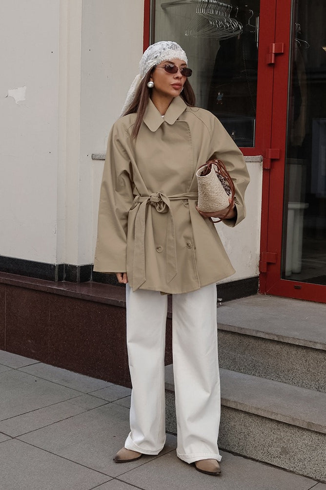 WW | Stil Khaki Trenchjacke