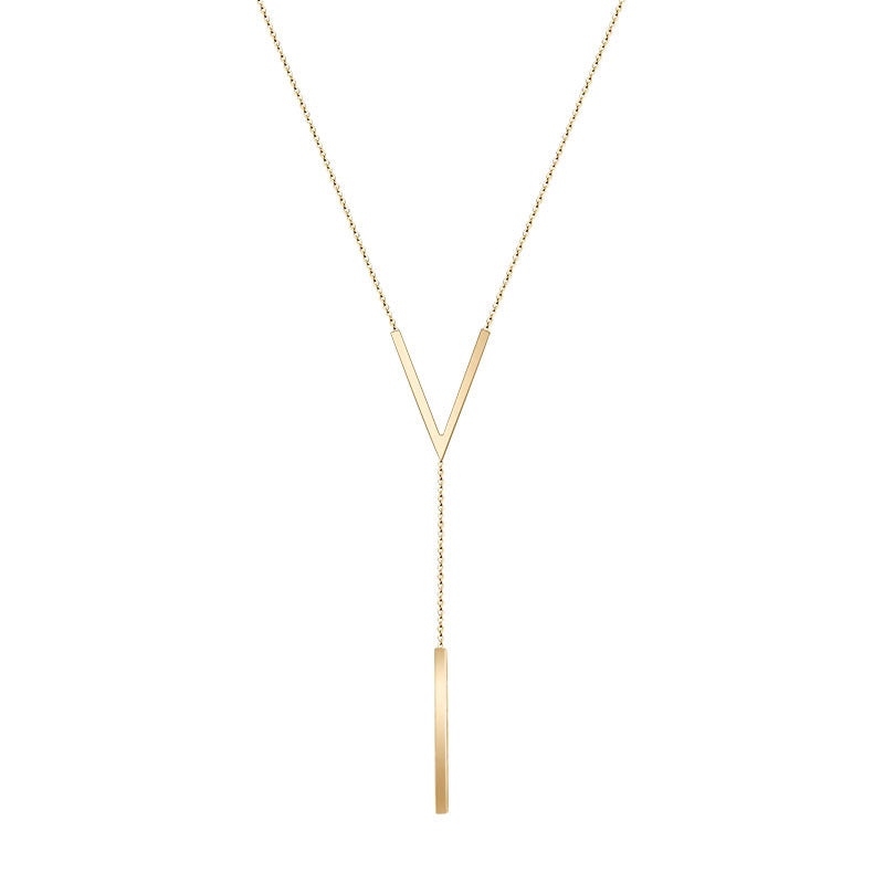 WW | V-shaped gold necklace