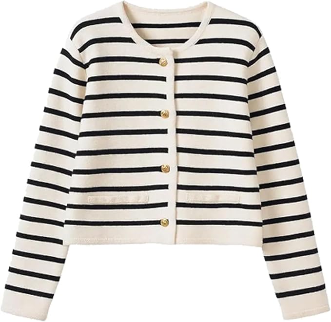WW | Cozy striped knit sweater for autumnal layered looks