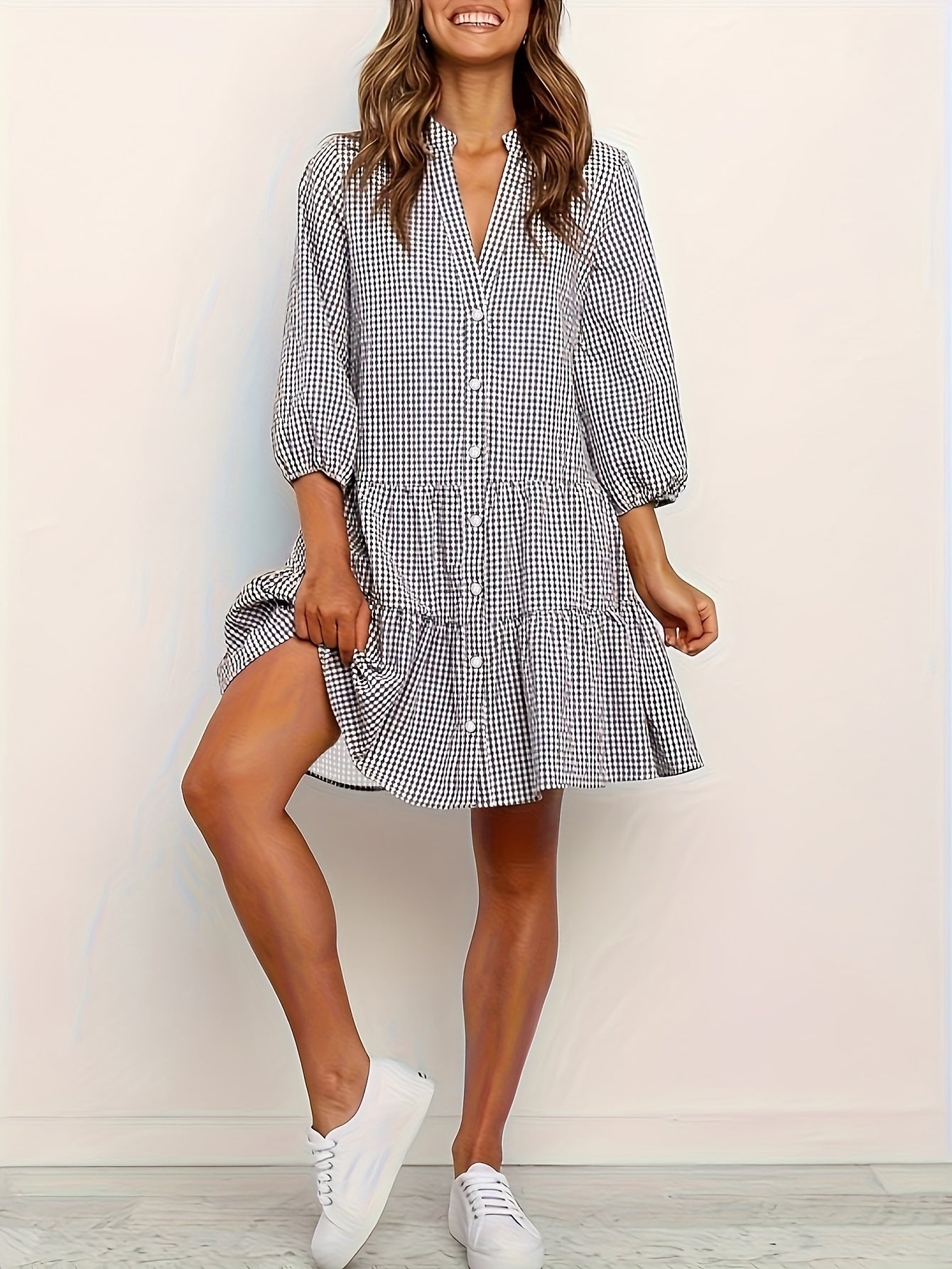 Rose Striped Dress