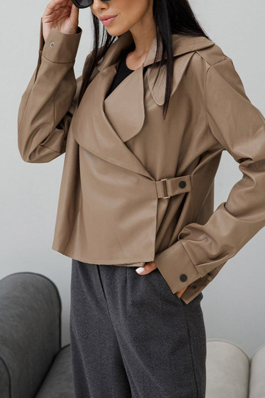 WW | Kragen Leder Bikerjacke