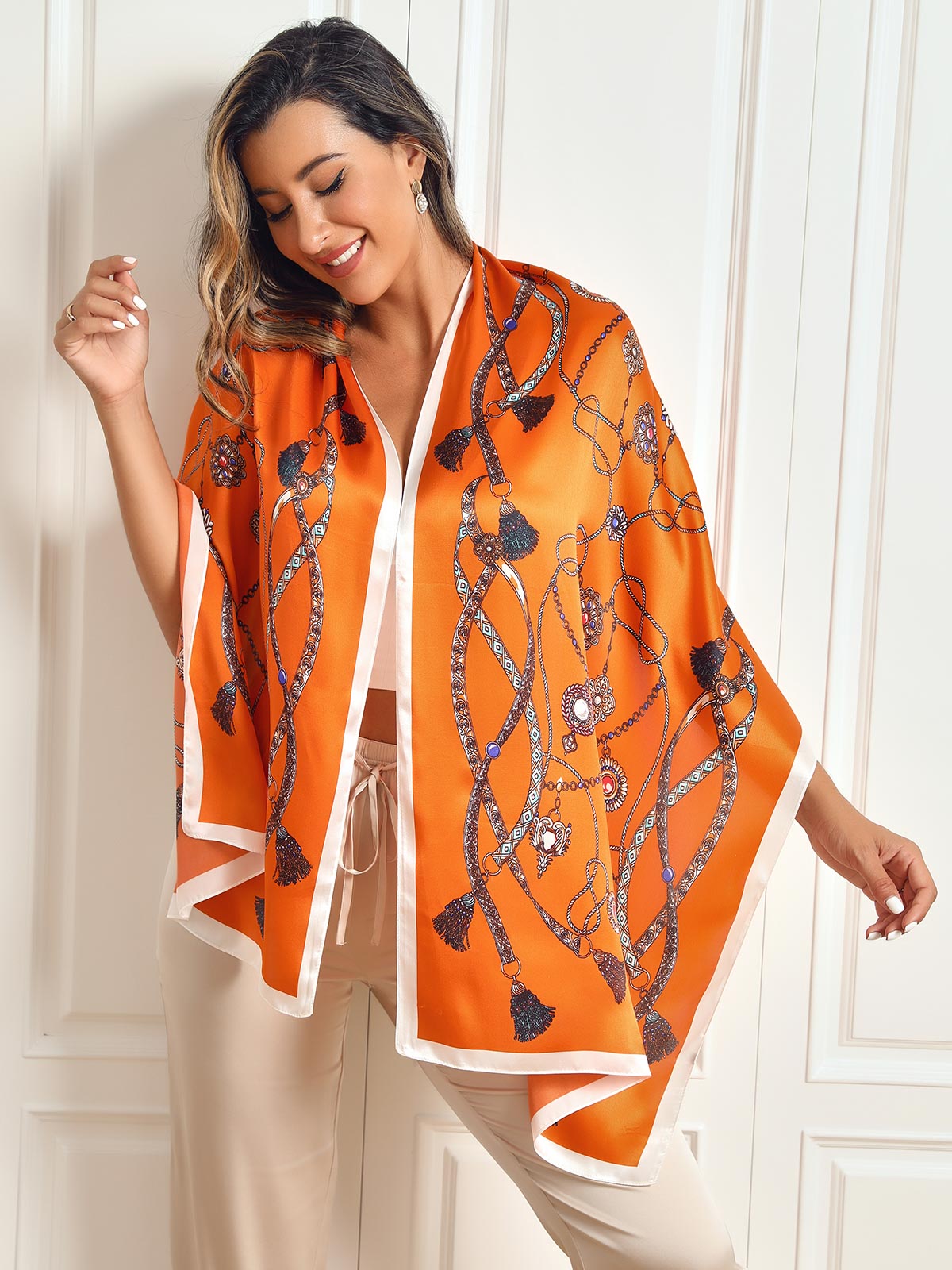 WW | Luxurious Women's Mulberry Silk Scarf