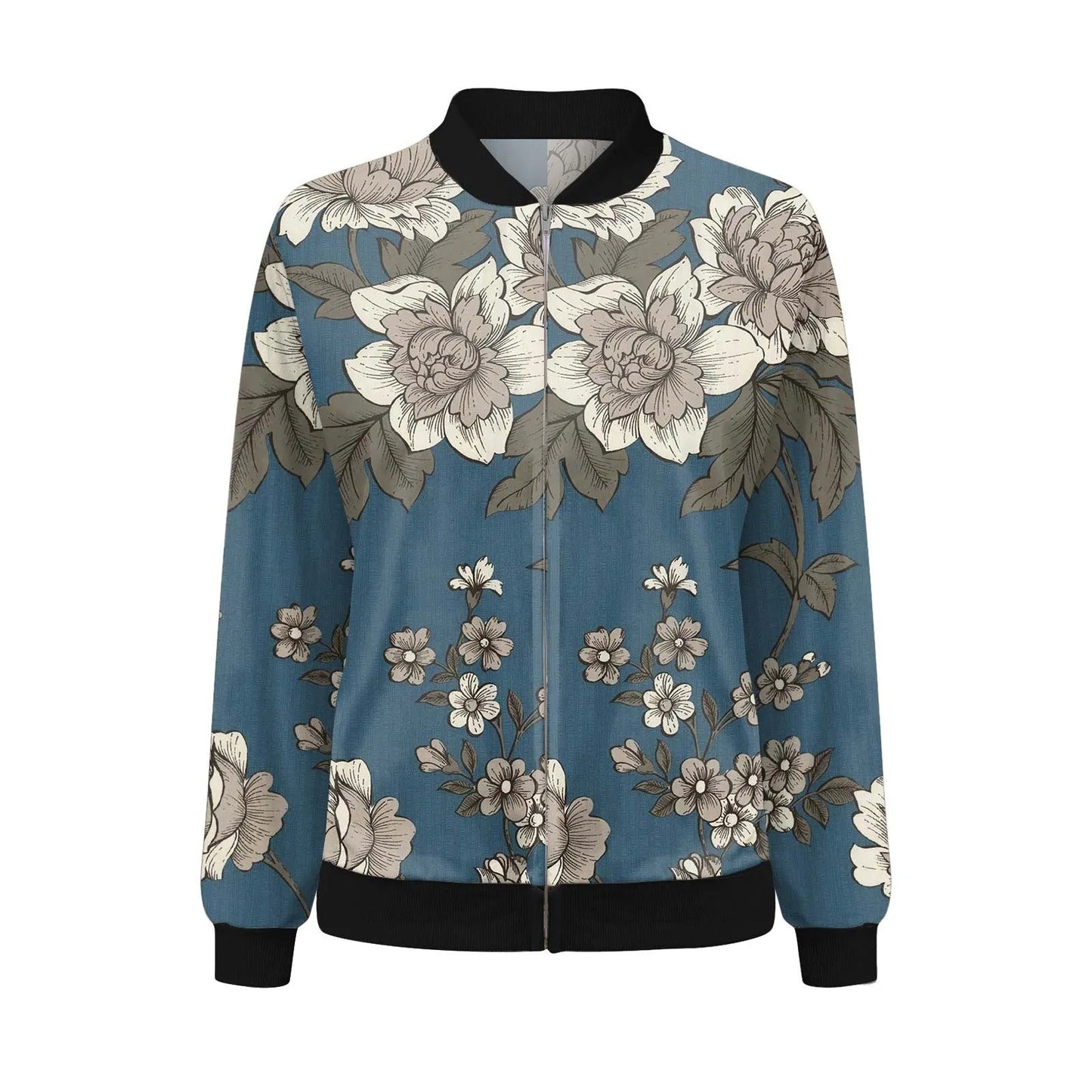 WW | Women's Summer Jacket with Fine Floral Pattern