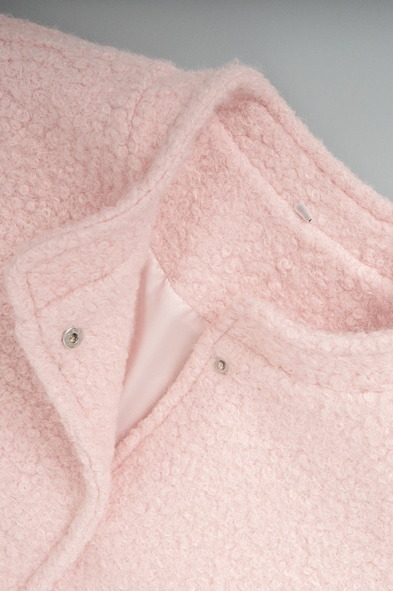 WW | Pink Faux Fur Kurze Jacke