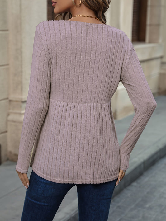 WW | Chic und Bequemer Rippstrickpullover