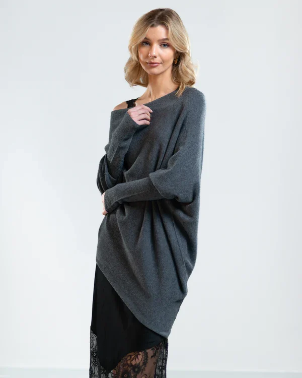 Mariemi™ - Asymmetrically Draped Sweater