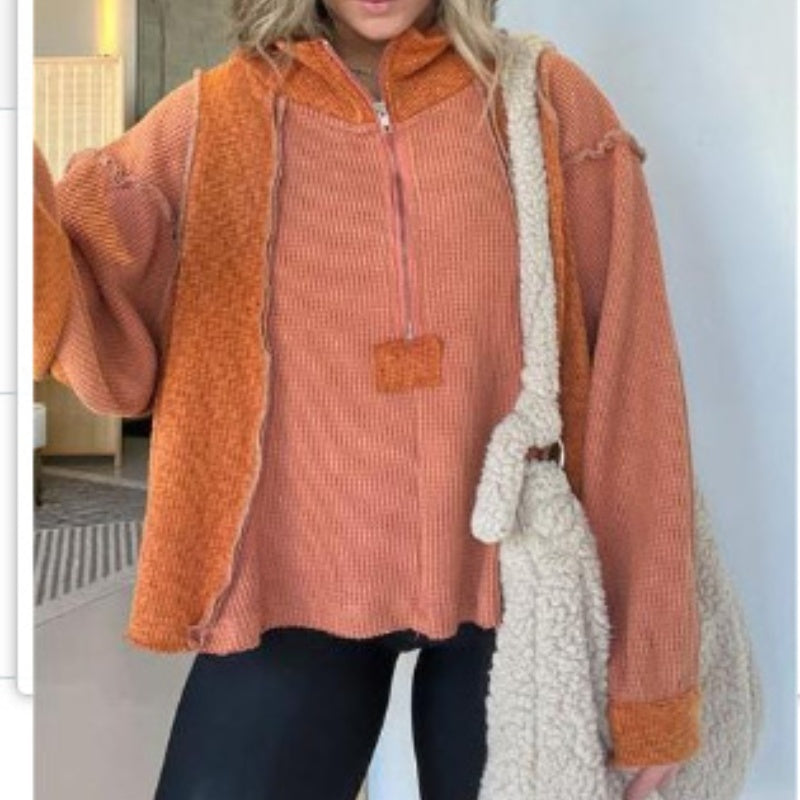 WW | Women's irregular hem sweater for autumn and winter