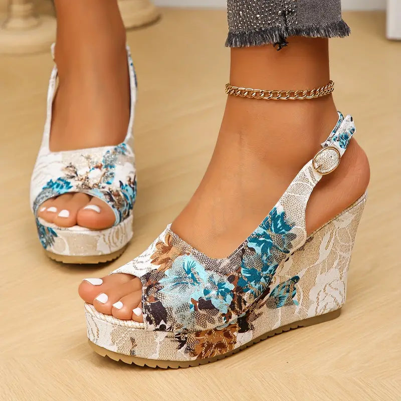 WW | Vintage Floral Sandalen für Frauen