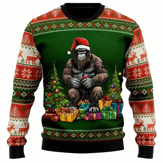 WW | Tier&Weihnachtsgeschenk Musterdesign - Festival der Feiertagsdrucke Hässlicher Pullover