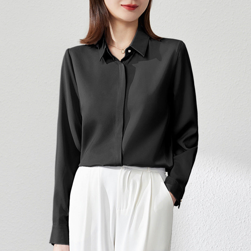 WW | Elegant satin top for women with versatile style