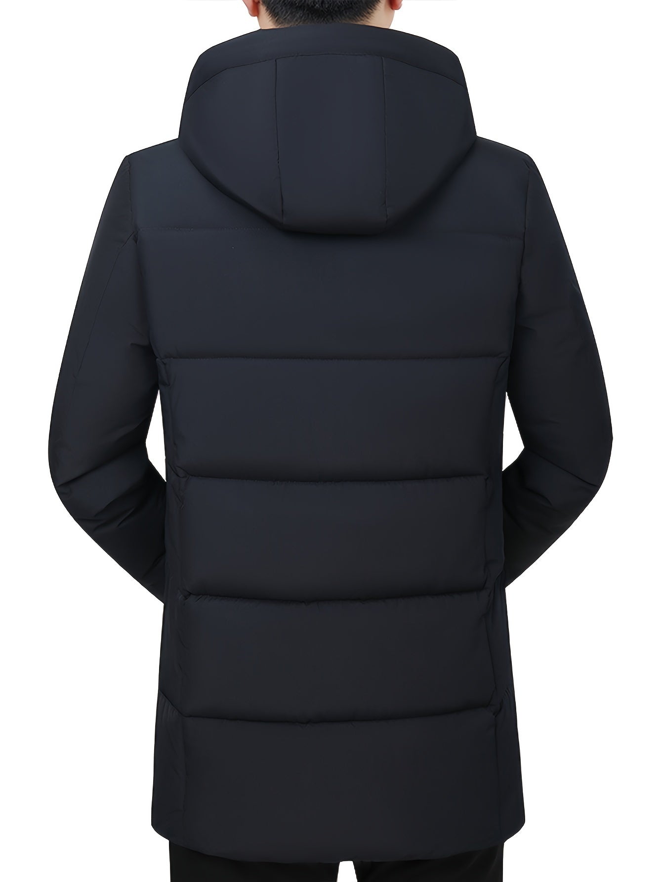 WW | Hooded Winter Jacket - Warm, Windproof & Waterproof Quilted Jacket with Zipper and Pockets