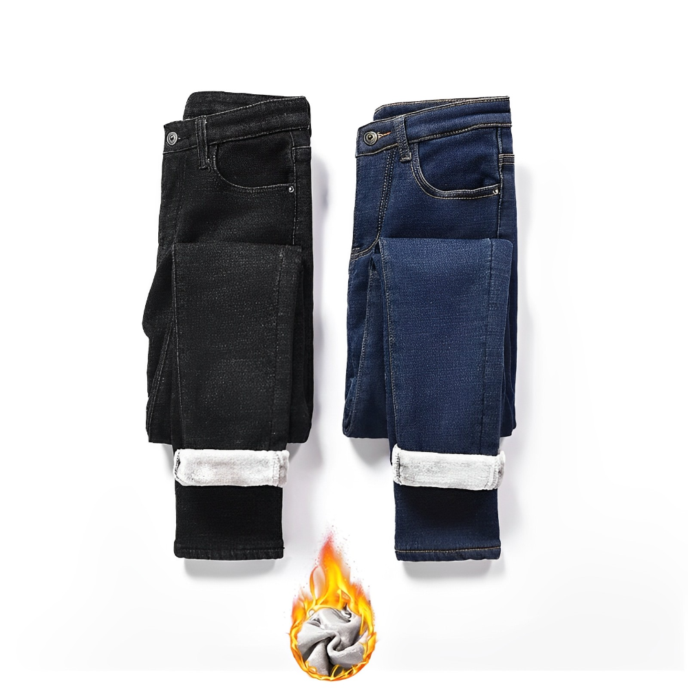 WW | Dehnbare Warme Fleece-Jeans
