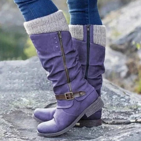 WW | Knee-High Buckle Boots