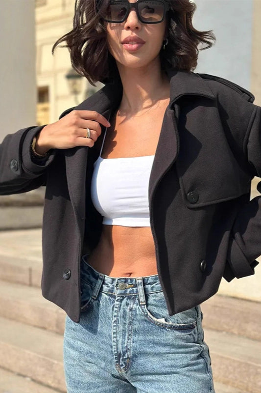 WW | Trench-Style Short Jacket