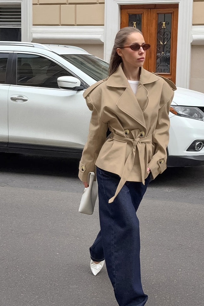 WW | Gürtelt trenchjacke