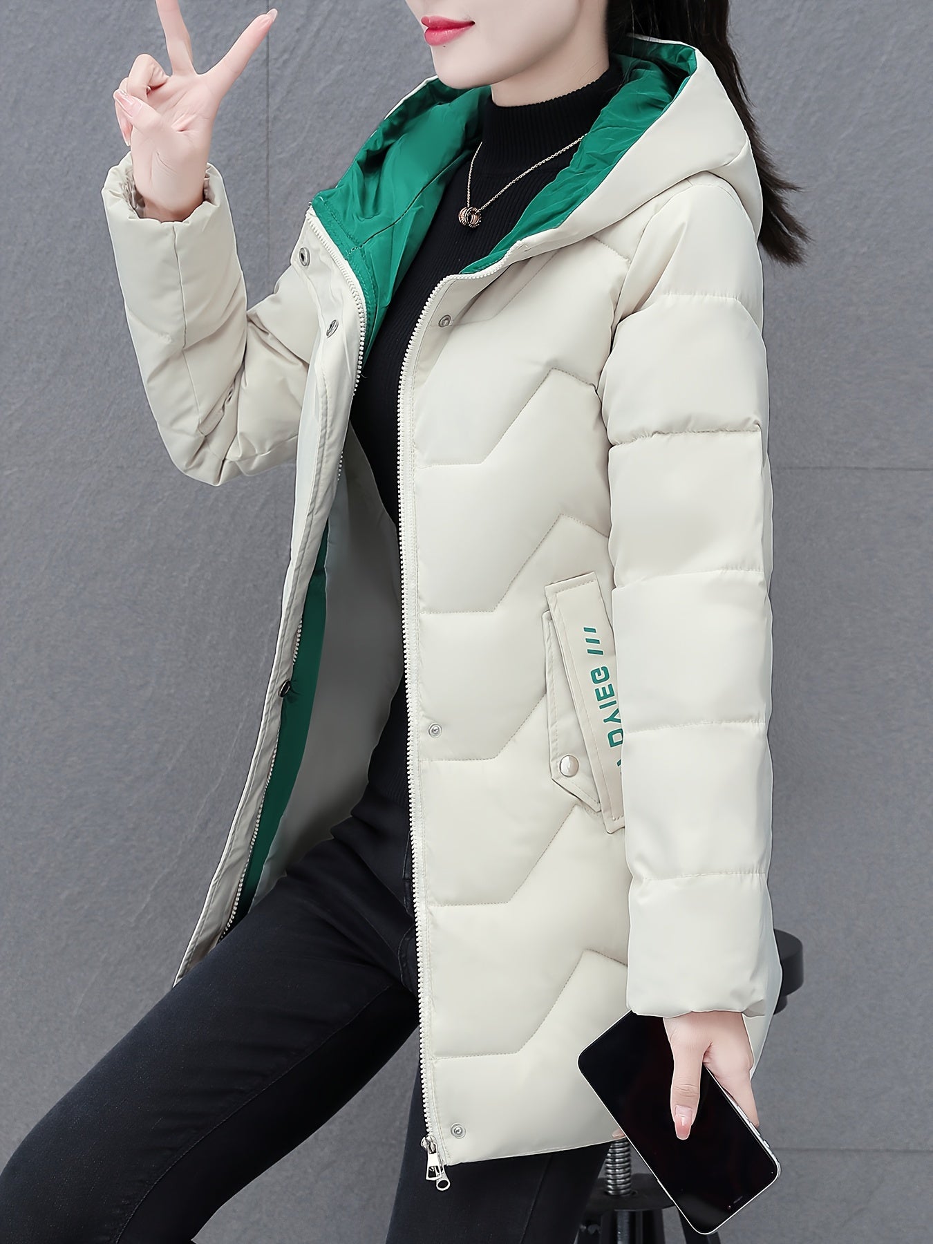 WW | Warm Long Puffer Winter Jacket with Hood for Women - Ideal for Winter